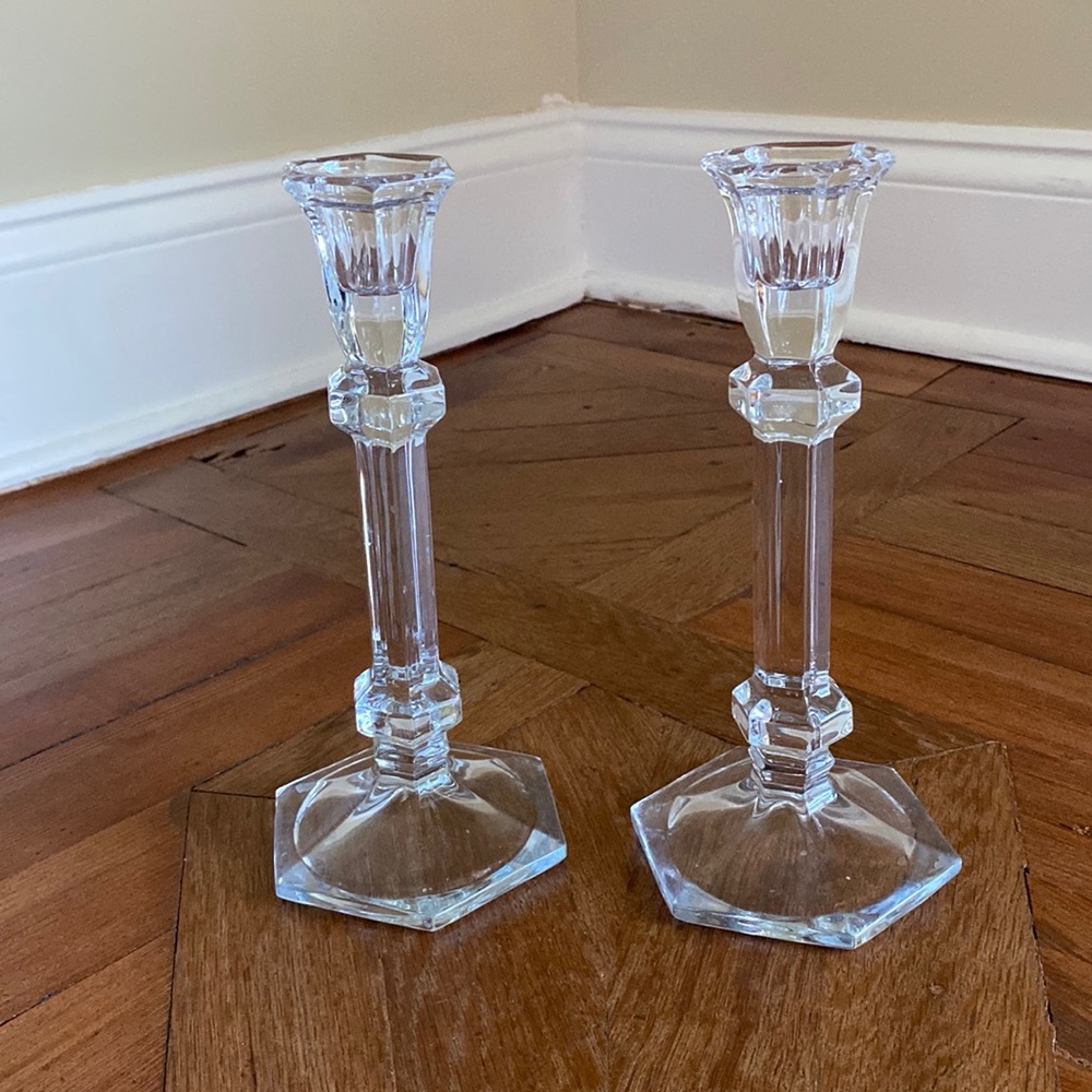 Crystal Candlestick Holders
